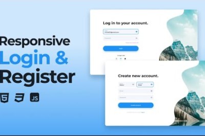Responsive Login And Registration Form Using HTML CSS And JavaScript